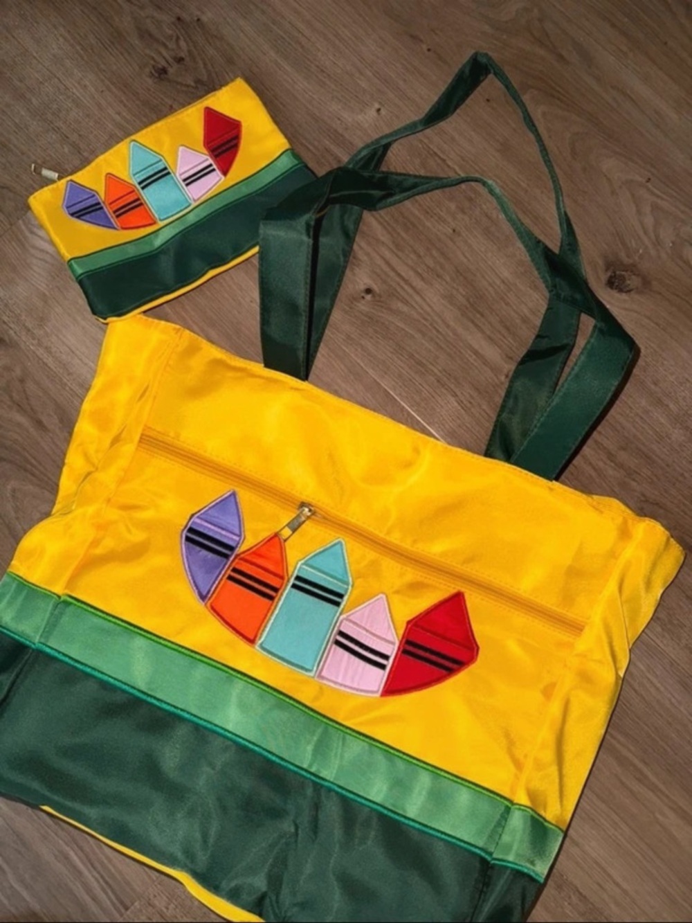 Brand new crayon bag and pouch set